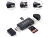 Sd kártyaolvasó microsd tf usb usb-c micro usb 3w1