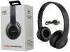 P47 Vezeték nélküli fejhallgató bluetooth mikrofon mp3, fekete