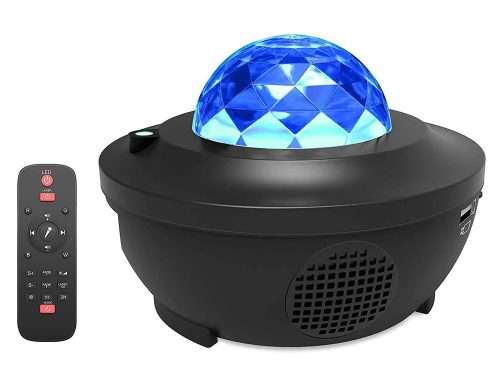 LED Galaxis Projektor és Party Lámpa – Bluetooth Zenelejátszó és Lézeres Csillagfény Hangulatvilágítás távirányítóval