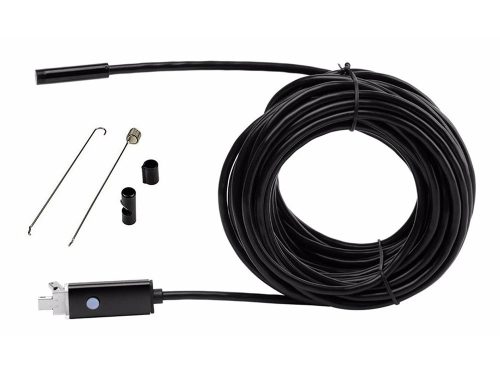 Endoszkóp ellenőrző kamera android pc usb 10m led világítással