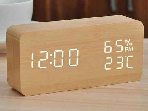 Elektronikus ébresztőóra hőmérő higrométer usb-vel