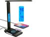 Led asztali lámpa iskola usb óra qi töltő
