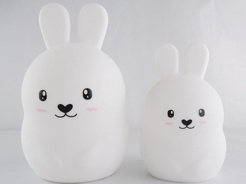 Gyermek éjszakai fény led nyúl érintés rgb távirányítóval