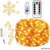 LED Fényfüggöny 3x3 m távirányítóval – Meleg Fehér, USB