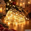 LED Fényfüggöny 3x3 m távirányítóval – Meleg Fehér, USB