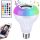Led RGB színes villanykörte bluetooth-al hangszóróval, távirányítóval