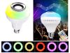 Led RGB színes villanykörte bluetooth-al hangszóróval, távirányítóval