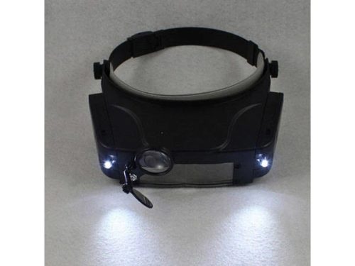 Fejpántos nagyító LED-világítással, 1,5×, 3×, 9,5× és 11×