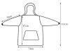 Meleg vastag pulóver oversize takaró xxl 2in1
