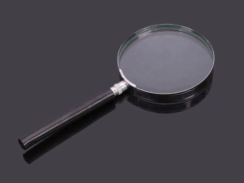 100 mm-es klasszikus olvasónagyító, fémházzal