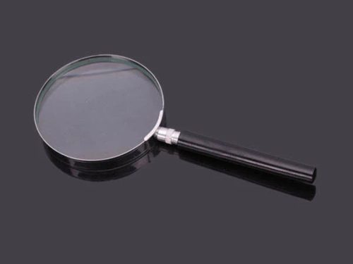 100 mm-es klasszikus olvasónagyító, fémházzal