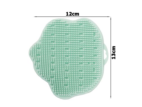 Kézre húzható szilikon fürdőkefe testmosáshoz, 12×13 cm