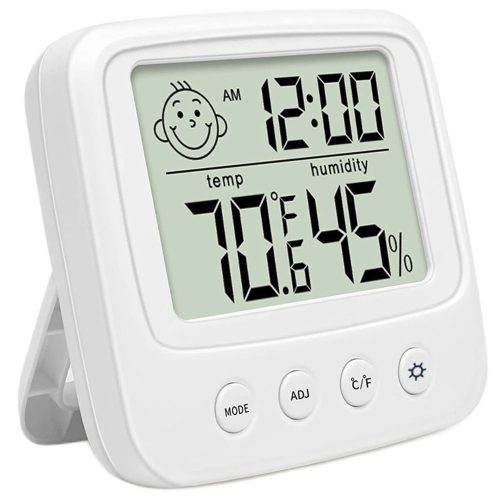 Hőmérő higrométer elektronikus belső óra