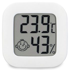 Digitális hőmérő és szobai higrométer komfortjelzővel