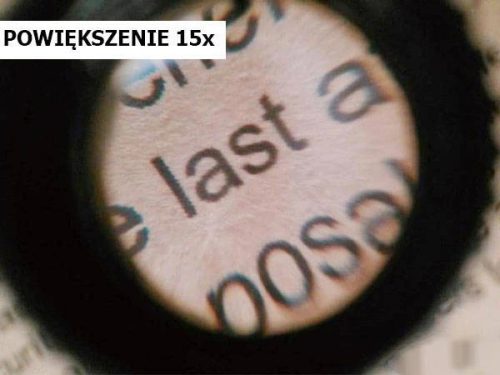 Órás és ékszerész szemnagyító, 15× nagyítás, 22 mm-es lencse