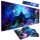 Nagy méretű rugalmas gamer egérpad LED RGB Háttérvilágítással, 90x40 cm