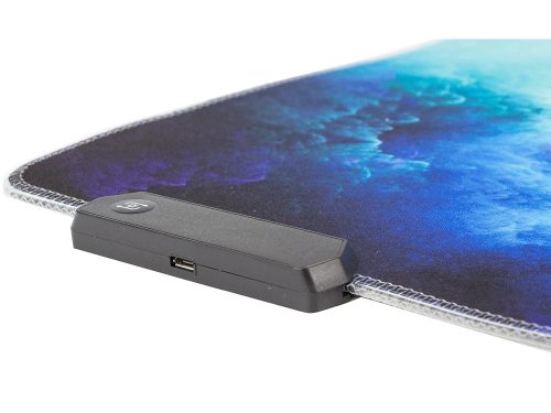 Nagy méretű rugalmas gamer egérpad LED RGB Háttérvilágítással, 90x40 cm