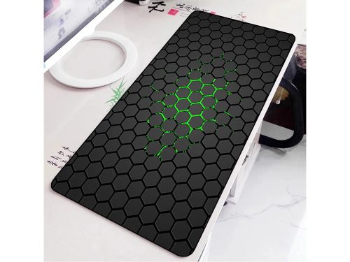 Prémium XXL Gamer Egérpad, rugalmas, 90x40 cm, Vízálló, 3D Hatású Hexagon Mintával