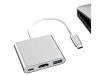 Type-C – HDMI 4K átalakító és USB 3.0 elosztó hub, 3 az 1 ben