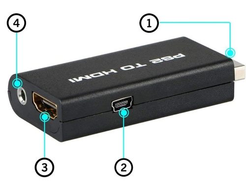 Ps2 a hdmi adapter audio átalakító