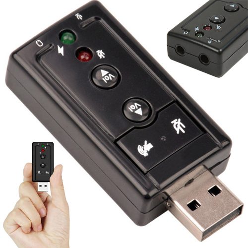 Usb 7.1 hangkártya mikrofon fejhallgató csatlakozó