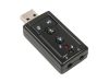 Usb 7.1 hangkártya mikrofon fejhallgató csatlakozó