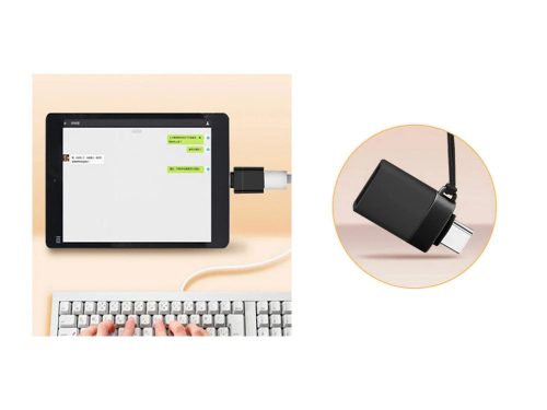 USB-C–USB-A OTG adapter USB 3.0 adatátvitelhez