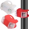 Led szilikon kerékpár lámpa szett, 2 db