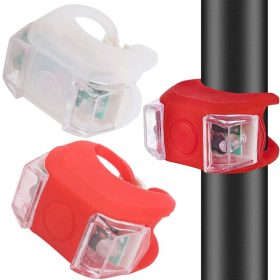 Led szilikon kerékpár lámpa szett, 2 db