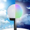 Napelemes RGB színes gömb lámpa készlet 10 cm, 4 db
