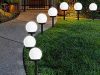 4x solar garden lamps fehér görög fehér sprinkled 10 cm