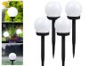4x solar garden lamps fehér görög fehér sprinkled 10 cm