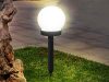 4x solar garden lamps fehér görög fehér sprinkled 10 cm