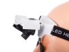 Órásmester nagyító javító 2 led 6x