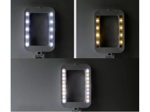 Összecsukható asztali nagyító, 3× nagyítás, 18 LED, USB