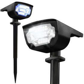 Leszúrható napelemes RGB színes kerti lámpa, fekete