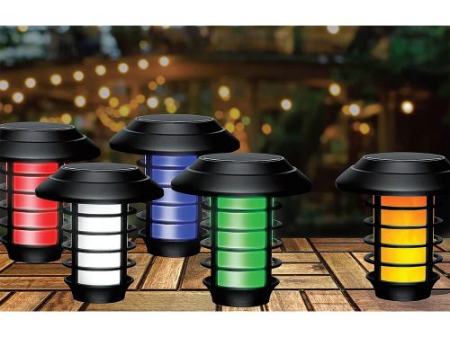 Kerti napelemes fáklya lámpa rgb fénnyel, távirányítóval