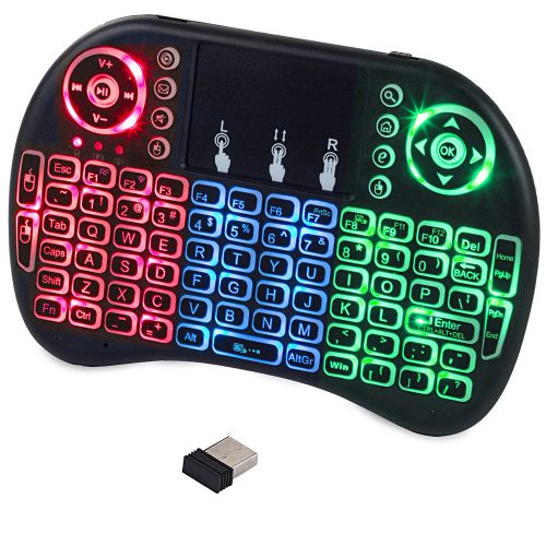 Vezeték nélküli billentyűzet mini - kompatibilis PC-vel, TV-vel