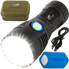   Bailong T48 zseblámpa XHP90 és COB LED-del, USB-C töltéssel