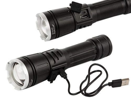 Bailong XHP160 Katonai Zseblámpa – Fókuszálható LED Taktikai Lámpa Akkumulátorral