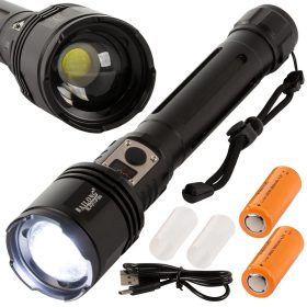   Bailong P221 zoom zseblámpa XHP160 LED-del és USB-C töltéssel