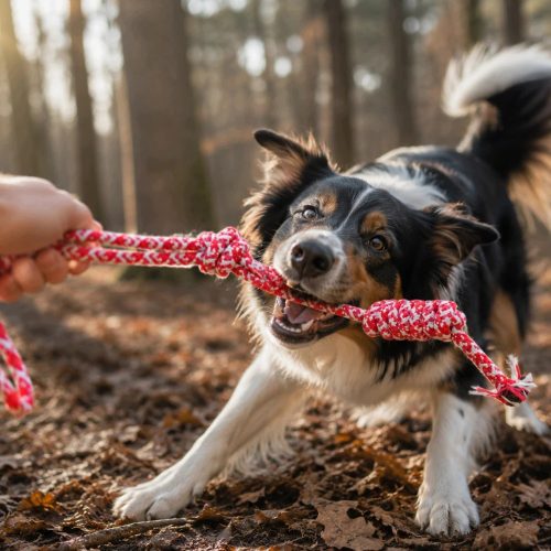 Csomózott pamut kötélhúzó rágójáték kutyáknak