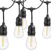 Kerti fényfüzér 10 led e27, 10m, meleg fehér, toldható