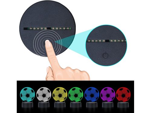 3d led foci éjszakai fény színek + távirányító
