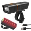 Kerékpár lámpa készlet első, hátsó led lámpa USB