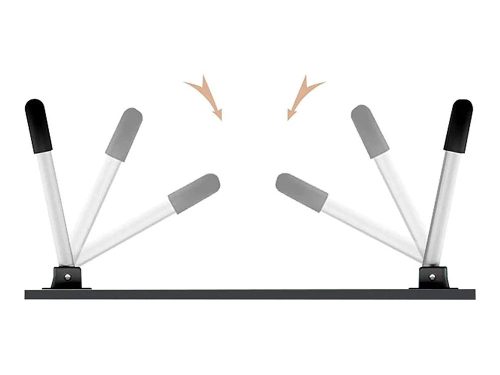 Összecsukható laptop asztal ágyba és kanapéra - Pohártartóval, natúr fa mintával