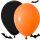 Készlet halloween lufi fekete narancssárga 20db