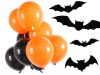 Készlet halloween lufi fekete narancssárga 20db