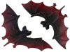Halloween denevér dekoráció denevér 4 db-os készlet