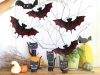 Halloween denevér dekoráció denevér 4 db-os készlet